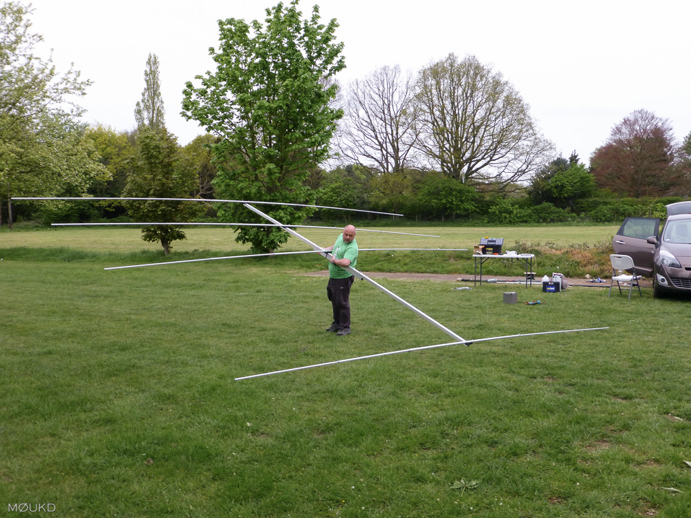 Homebrew Project 21MHz 4E Yagi Antenna – M0TAZ